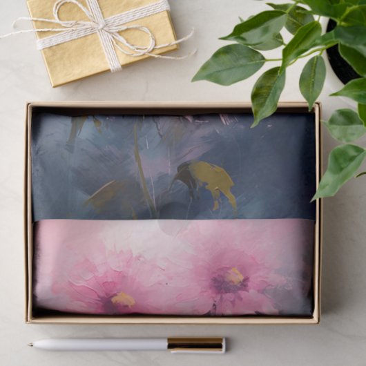 Roze Zonnebloemen 1 Decoupage papier (Geschenk)