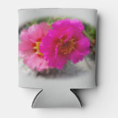 Roze zonnebloemen blikjeskoeler (Voorkant)