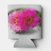 Roze zonnebloemen blikjeskoeler (Achterkant)