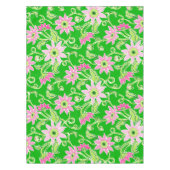 Roze zonnebloemen bloemstuk tafelkleed (Voorkant)