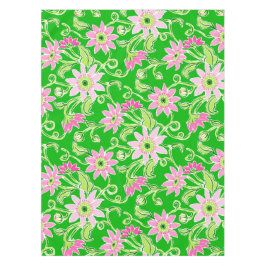 Roze zonnebloemen bloemstuk tafelkleed