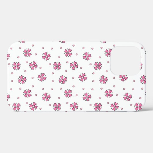 Roze zonnebloemen Case-Mate iPhone case (Achterkant (horizontaal))