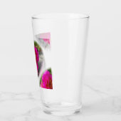 Roze zonnebloemen glas (Links)