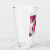 Roze zonnebloemen glas (Rechts)