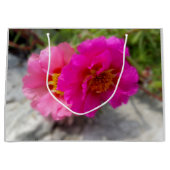 Roze zonnebloemen groot cadeauzakje (Voorkant)