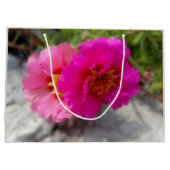 Roze zonnebloemen groot cadeauzakje (Achterkant)