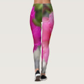 Roze zonnebloemen leggings (Achterkant)
