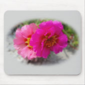 Roze zonnebloemen muismat (Voorkant)