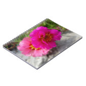 Roze zonnebloemen notitieboek (Linkerzijde)