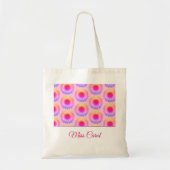 Roze zonnebloempitten Canvas tas (Voorkant)