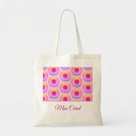 Roze zonnebloempitten Canvas tas