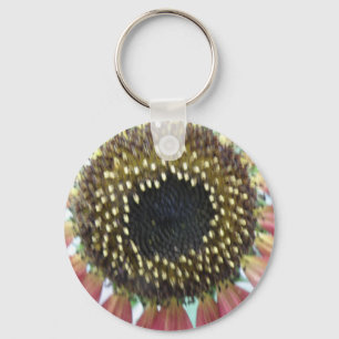  roze zonnebloempitten Sleutelhanger