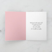 Roze zonnebloemveld met zonneschijn sympathie kaart (Binnen)