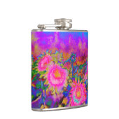 Roze zonnebloemvelden heupfles (Rechts)