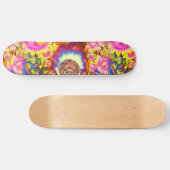 Roze zonnebloemvelden persoonlijk skateboard (Horizontaal)