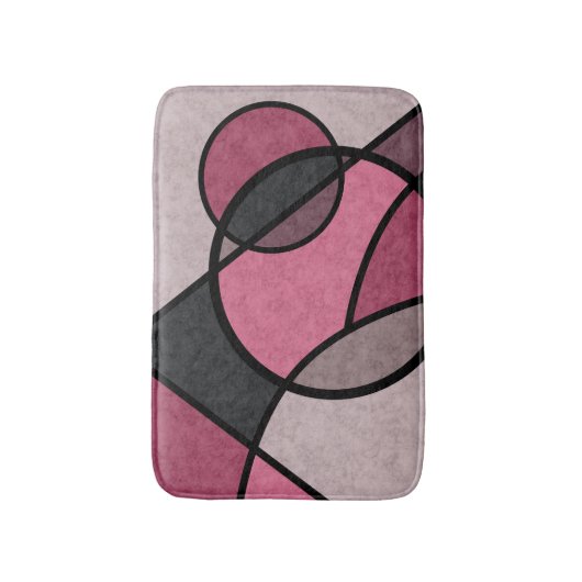 Roze zonnebrand, abstract badmat (Voorkant Verticaal)