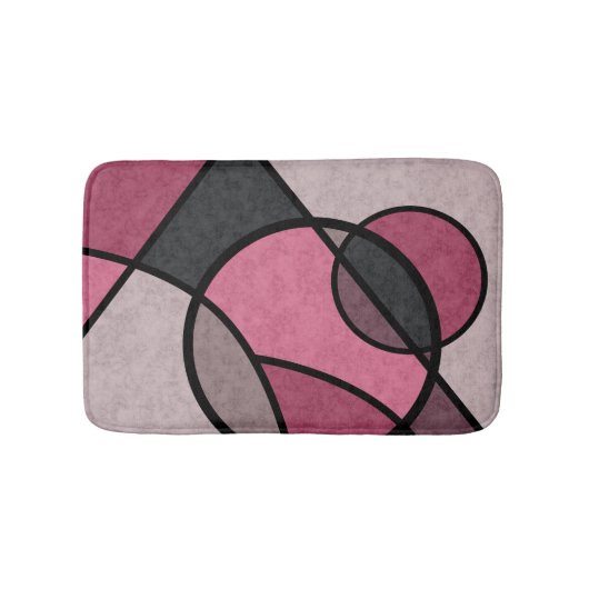 Roze zonnebrand, abstract badmat (Voorkant)