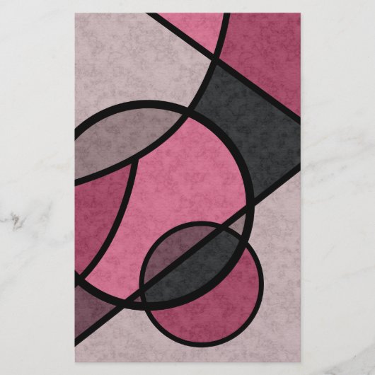 Roze zonnebrand, abstract flyer (Voorkant)