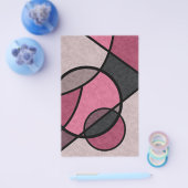 Roze zonnebrand, abstract flyer (Enkel)