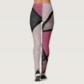 Roze zonnebrand, abstract leggings (Achterkant)