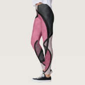 Roze zonnebrand, abstract leggings (Links)