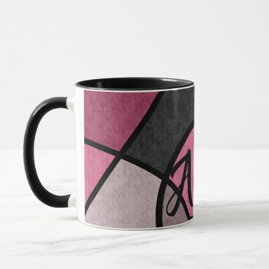 Roze zonnebrand, abstract mok (Links)