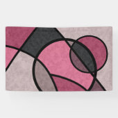 Roze zonnebrand, abstract spandoek (Horizontaal)