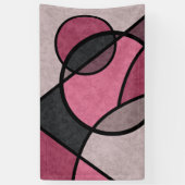 Roze zonnebrand, abstract spandoek (Verticaal)