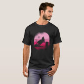 Roze  zonnebrand paardenbal racisme Rode rode rog T-shirt (Voorkant volledig)