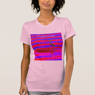 Roze zonnebrandcrème t-shirt