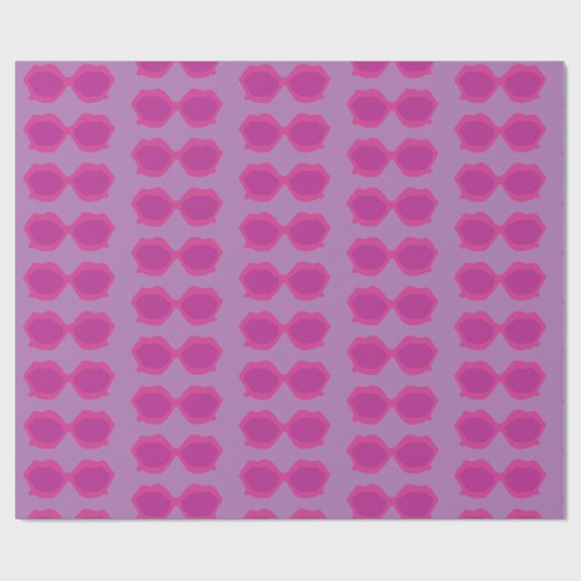 Roze zonnebril cadeaupapier (Vlak)