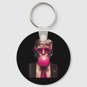 Roze Zonnebril Trump Bubble Gum T-shirt Stem Presi Sleutelhanger