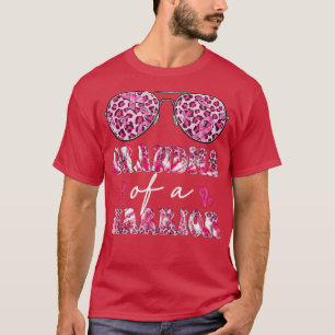 Roze zonnebril van koolstof, oma van een borstkank t-shirt