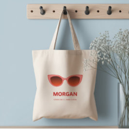 Roze Zonnebrillen, Cat Eye Zonnebril, Meidenavond Tote Bag