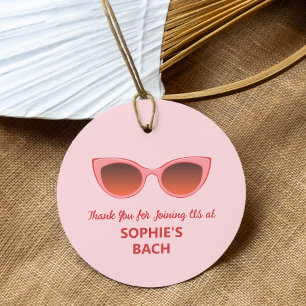 Roze Zonnebrillen, Cat Eye Zonnebril, Vrouwelijke Bedankjes Labels