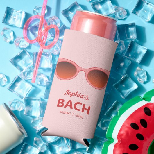 Roze Zonnebrillen, Cat Eye Zonnebril, Vrouwelijke  Seltzer Blikjeskoeler (Insitu Zomer)