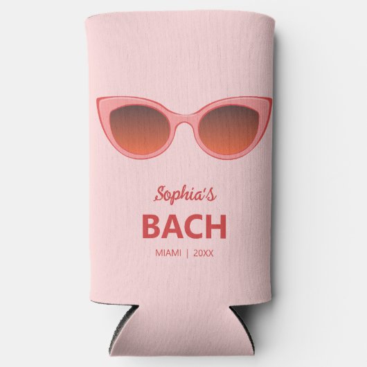 Roze Zonnebrillen, Cat Eye Zonnebril, Vrouwelijke  Seltzer Blikjeskoeler (Voorkant)