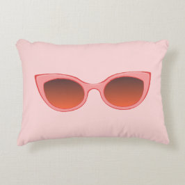 Roze Zonnebrillen, Cat Eye Zonnebrillen, Vrouwelij Accent Kussen