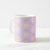 Roze Zonneburst Geometrie Koffiemok (Voorkant links)