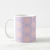 Roze Zonneburst Geometrie Koffiemok (Links)