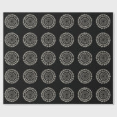 Roze Zonneschittering Abstract Spiraal Cadeaupapier (Vlak)