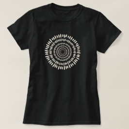 Roze Zonneschittering Abstracte Spiraal T-shirt