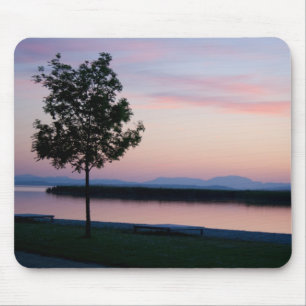Roze zonneset muismat
