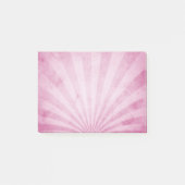 Roze zonnestralen post-it® notes (Voorkant)