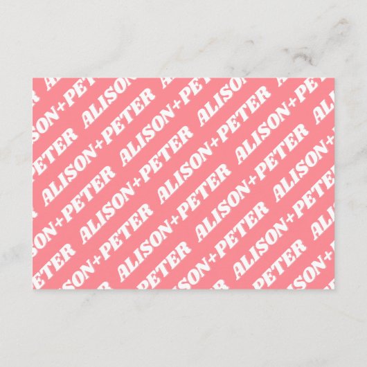 Roze zonnestralen retro groovy 70s geïnspireerd hu informatiekaartje (Achterkant)