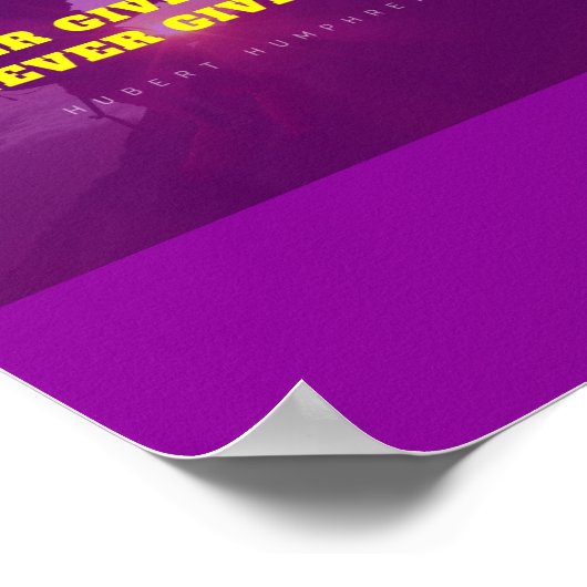 Roze Zonsondergang Motiverend Poster (Hoek)