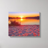 Roze zonsondergang op het Krante Canvas van de Bea (Voorkant)