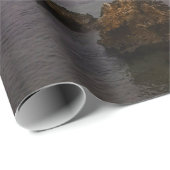 Roze zonsondergang strand cadeaupapier (Rol Hoek)