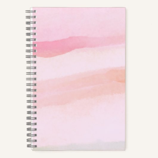 Roze Zonsondergang Verloop Notitieboek (Voorkant)