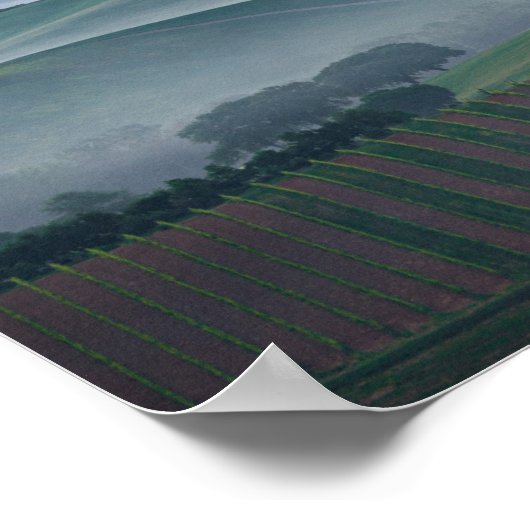 Roze zonsopgang boven het poster van het Toscaanse (Hoek)